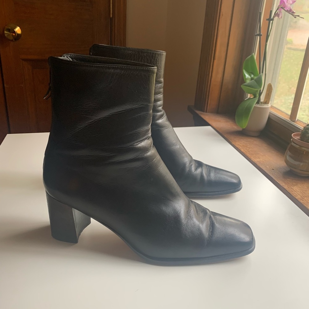 Stuart Weitzman black ankle boots